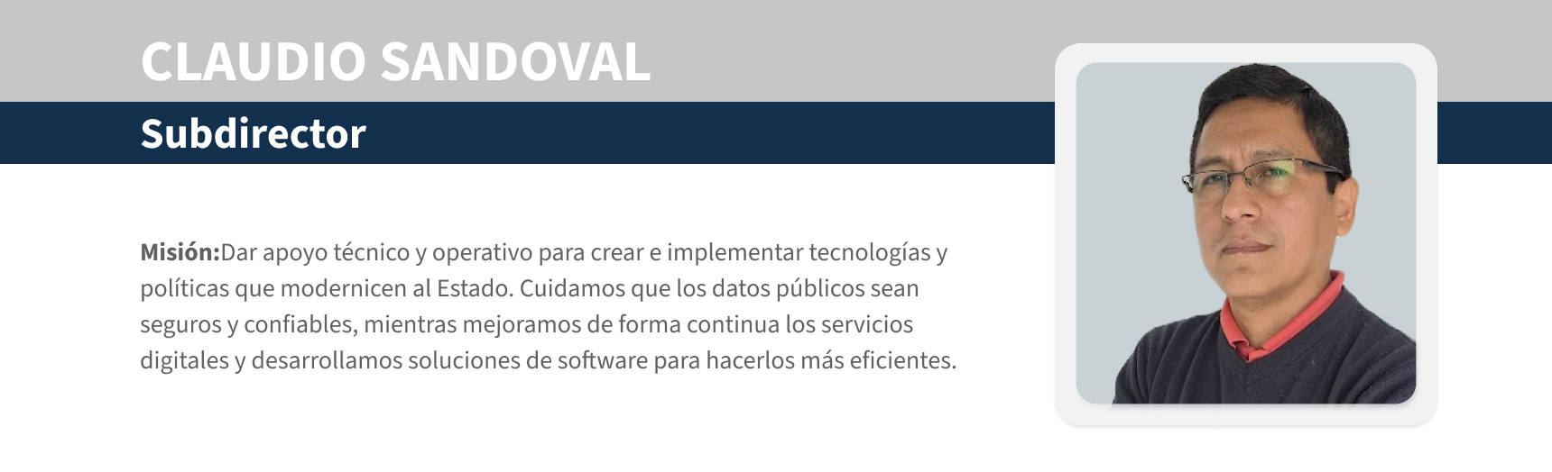 Ing. CLAUDIO SANDOVAL